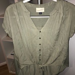 Green blouse